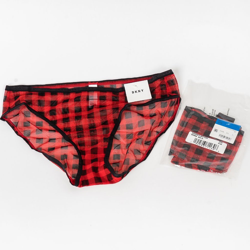 NWT - 2 pairs - DKNY Printed Bikini Bottom - XL